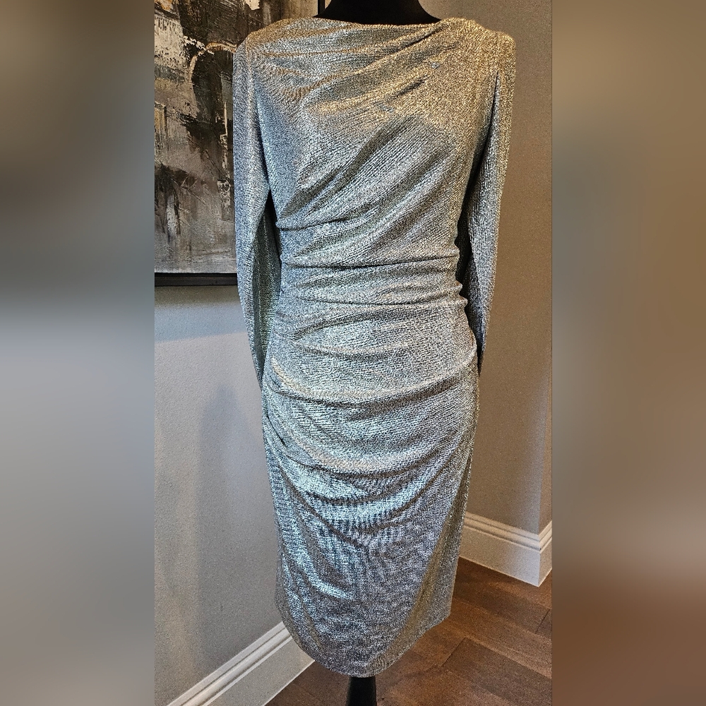 Elegant Silver Women's Dress